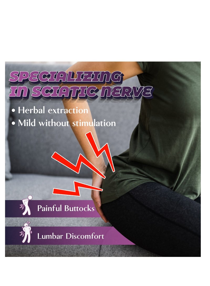Sumifun Sciatic Nerve Pain Relief Patch, Numbness And Pain In Legs Painful Buttocks Lumbar Discomfort 12pcs - Image 2