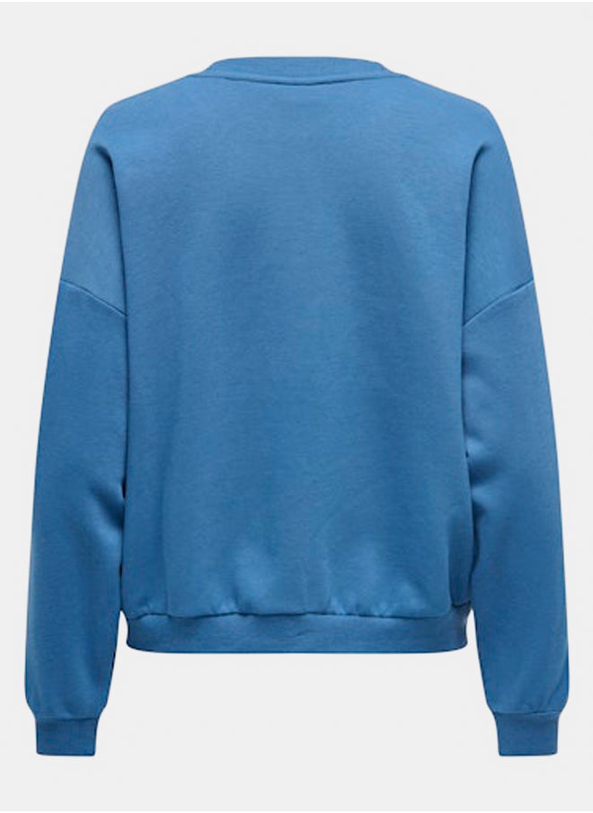 ONLY Onlhannah L/S O-Neck Print Box Cs Swt  - Image 2