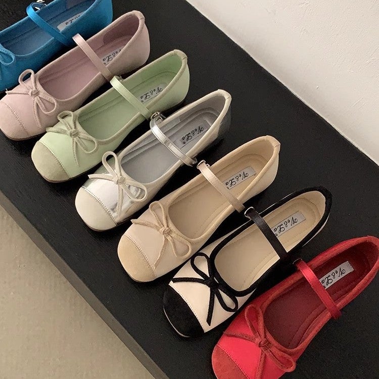 Skirt With Bow Ballet Shoes Early Spring French New Gentle Single Shoes Mary Jane Shoes Women'S Shoes Inner Height Increase - Image 2
