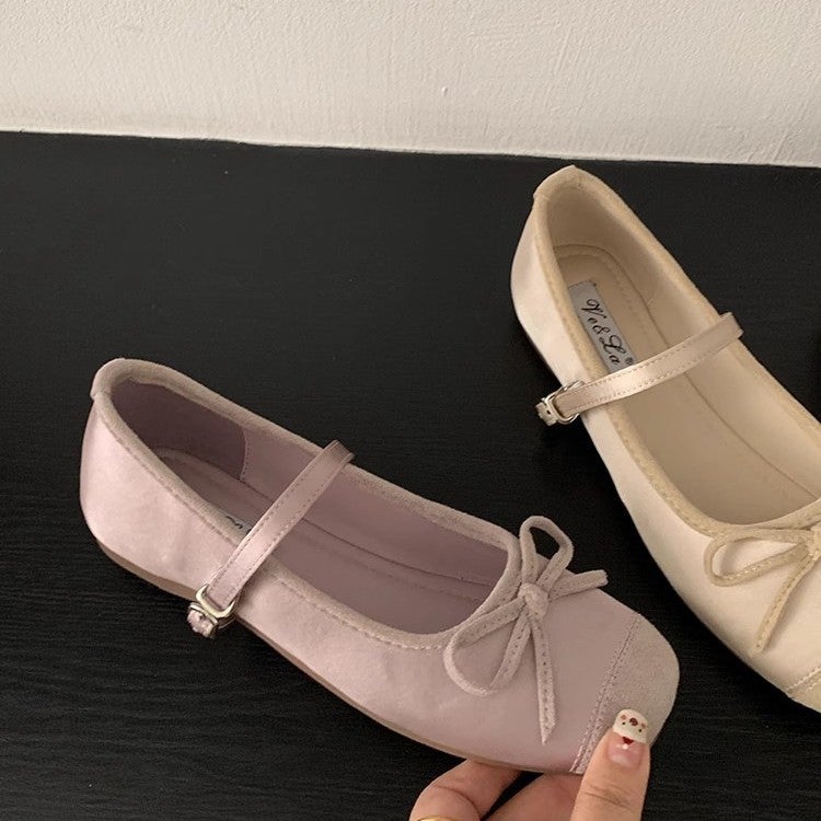 Skirt With Bow Ballet Shoes Early Spring French New Gentle Single Shoes Mary Jane Shoes Women'S Shoes Inner Height Increase - Image 3
