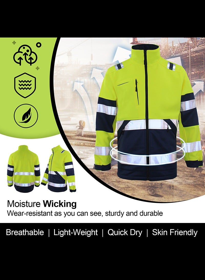 Zuolaya Waterproof and Windproof Reflective Jacket Green  - Image 4