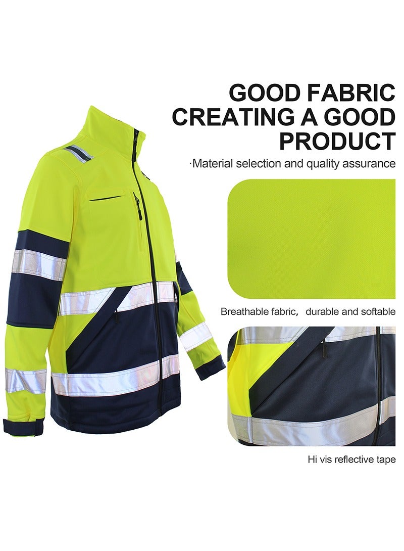 Zuolaya Waterproof and Windproof Reflective Jacket Green  - Image 2
