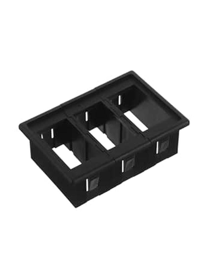 Universal Black Plastic Rocker Panel Housing Easy Install Toggle Mount For Vehicles Boats RVs - Image 1