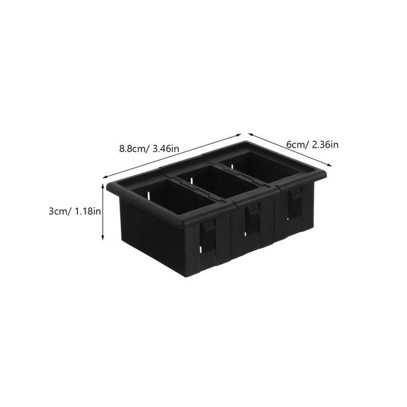 Universal Black Plastic Rocker Panel Housing Easy Install Toggle Mount For Vehicles Boats RVs - Image 3