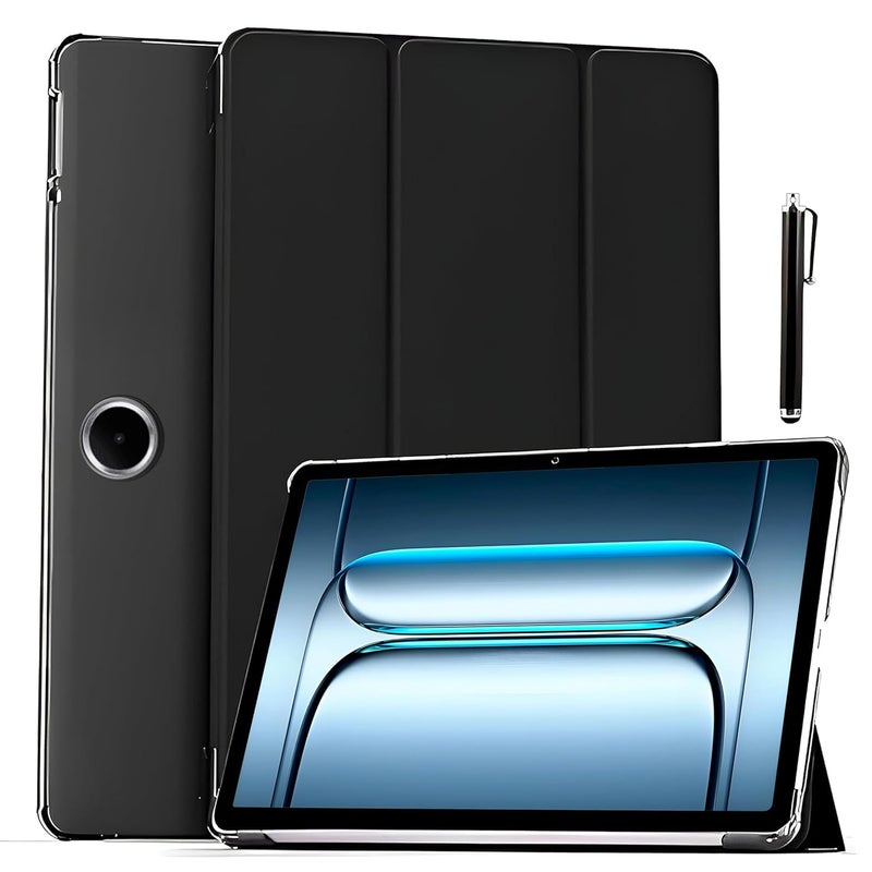 ProElite Case Cover for OnePlus Pad Lite 11 inch Case, Smart Flip Case Cover for OnePlus Pad Lite 11 inch Case Translucent Back with Stylus Pen [Auto Sleep Wake Feature], Black - Image 1