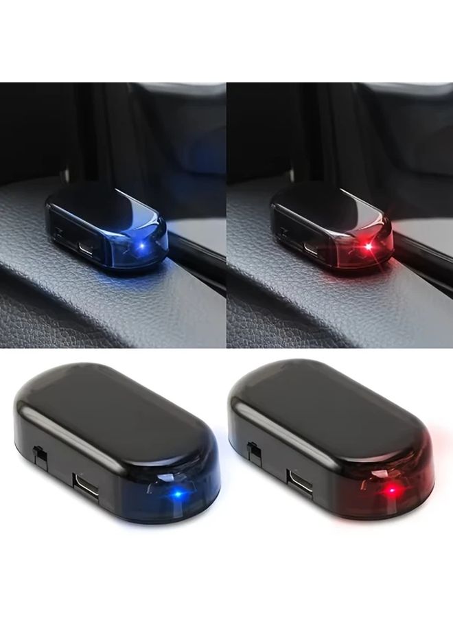 4Pcs Red Blue LED Car Interior Trim Lights Easy To Install - Image 1