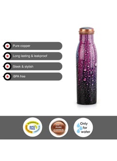 Cello Cello Cop- Pura Good Earth Copper Bottle, 1000 Ml, Dew, Set of 1  - Image 3
