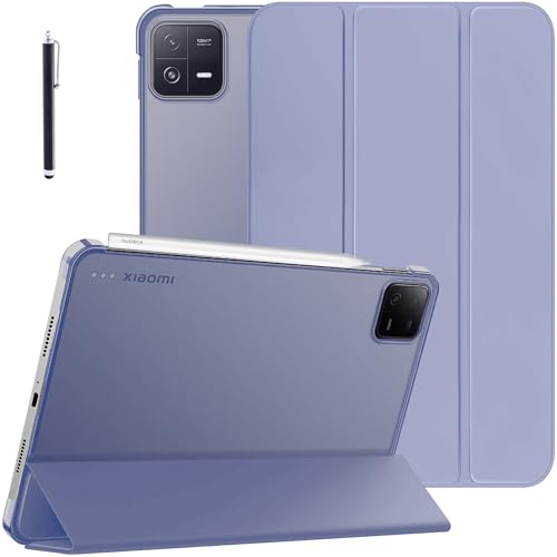 Robustrion Cover for Xiaomi Mi Pad 8/8 Pro/Mi Pad 7/7 Pro 11.2 inch Cover Case, Flip Case Cover with Translucent Back and Stylus Pen for Xiaomi Tab 7/8 Cover [Auto Sleep Wake] - Lavender - Image 1