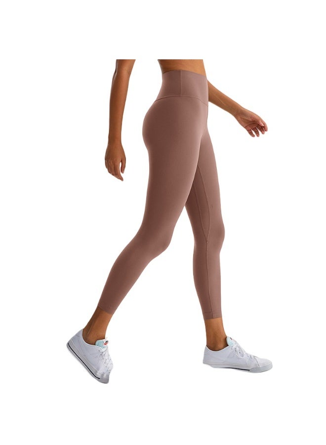 NIBEMINENT Essential/Pure&Plain 7/8 Leggings, High Waisted Compression Soft Pants Workout Athletic Yoga Pants 24" - Image 1