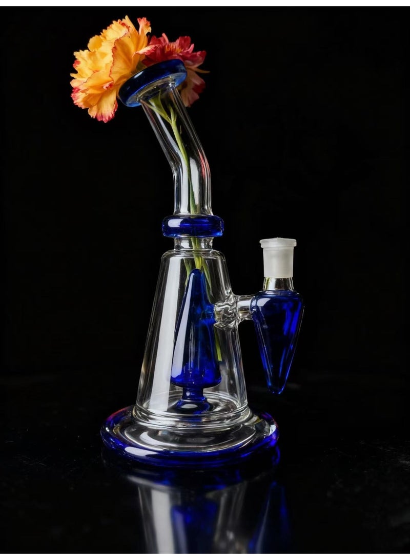 شيانغ مي مصباح زيت زجاجي ممتاز مقاوم للحرارة، زجاجة مزهرية زجاجية مصنوعة من مادة البورسليكات عالية الجودة للاستخدام طويل الأمد، مزهرية زجاجية شفافة (لون عشوائي) - Image 2