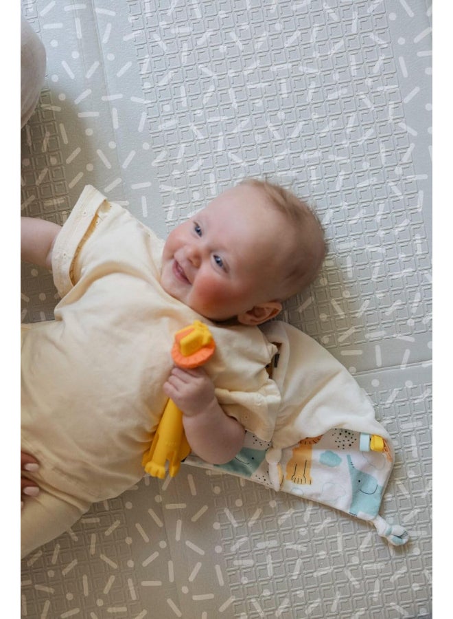 Nuby Chompy Chubes Teether Toy, Soft Silicone Baby Teether with Multi-Texture Surfaces, Gum Massager for Teething Relief, Sensory Play Toy, Assorted - Image 3