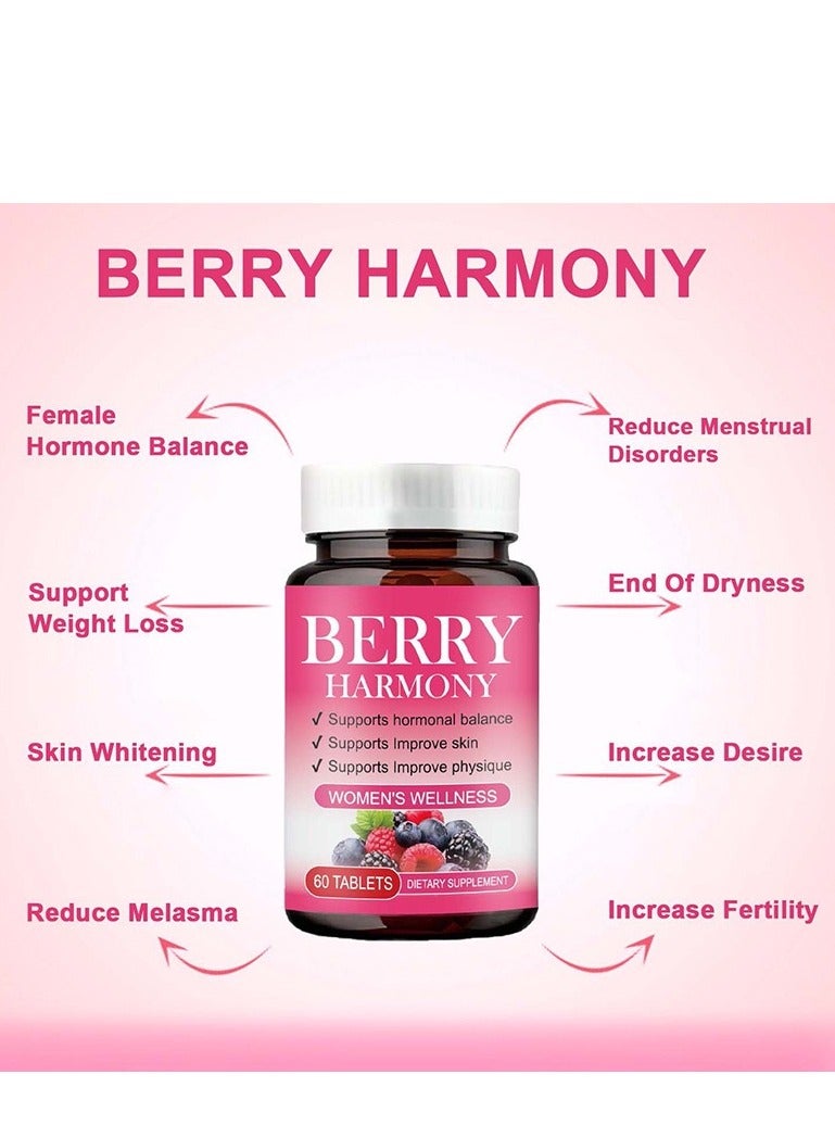 Berry Harmony Women Wellness Balance Female Hormones 60 Tablets - Image 4