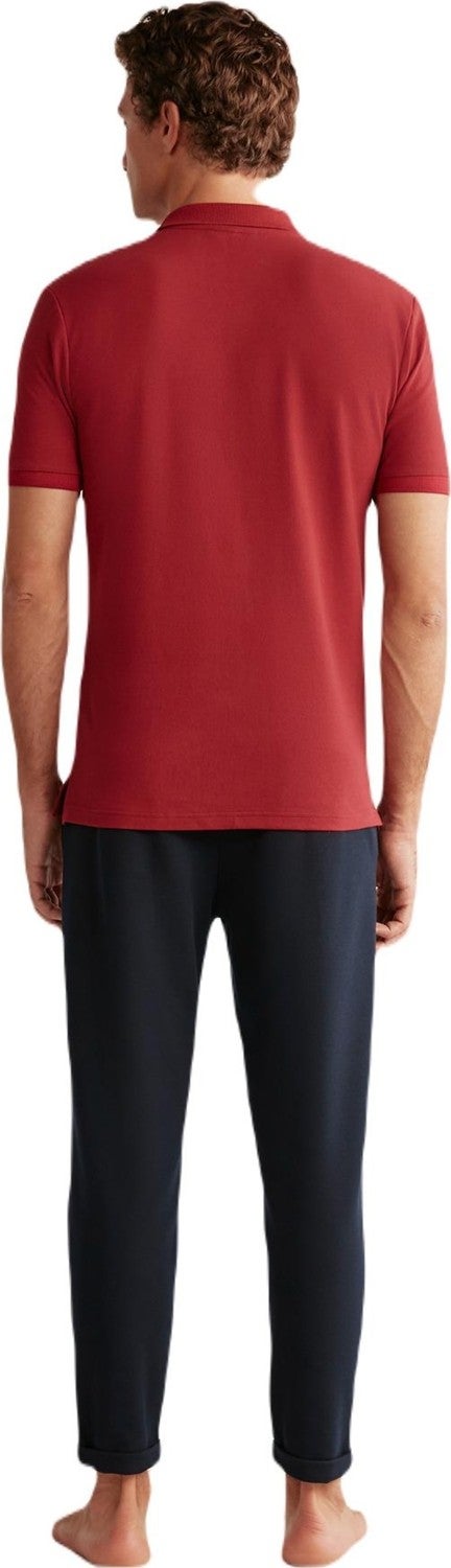First Touch Men's Claret Red Pajama Set 400  - Image 5