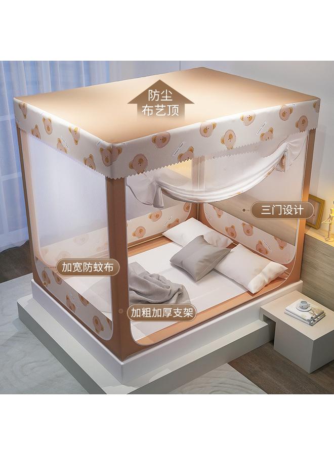 Bluejw Household Mosquito Net High-grade Children's Drop-resistant Mongolian Yurt Sitting-bed Type Internet-famous Anti-mosquito Net Portable Foldable For Clearance - Image 1