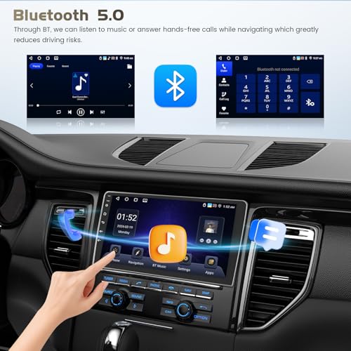 Roinvou 4+64G Car Radio for Toyota Yaris Vios 2007-2013, 9 inch 1280 * 720 Touch Screen for Yaris Head Unit Radio with Wireless Carplay, DSP, FM/RDS, 32EQ, Bluetooth5.0, GPS, 5GHz WiFi, Backup Camera - Image 5