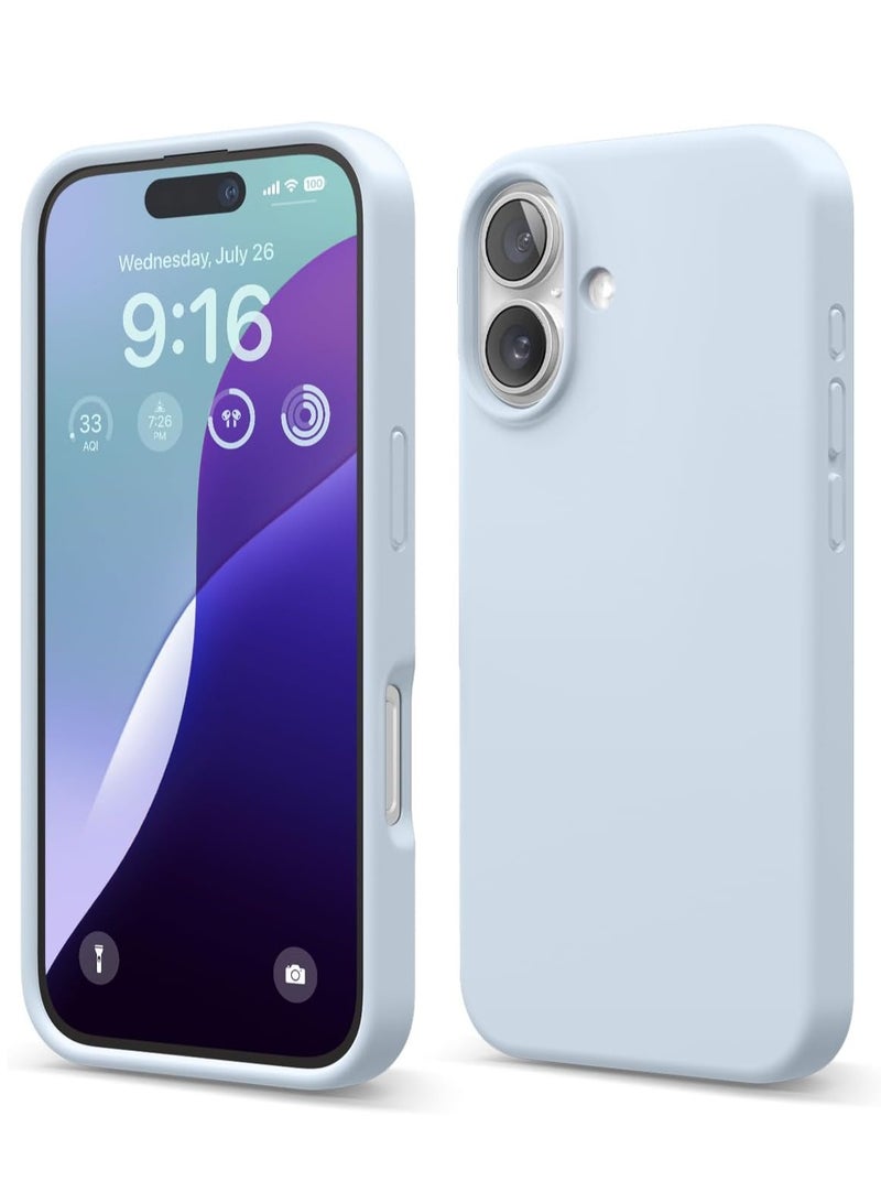 BORTONY iPhone 16 Case 6.1 inch Liquid Silicone Case iPhone 16 Cover Gel Rubber Soft Silky Touch Shockproof Thin Protective Cover for Apple iPhone 16 - Image 1