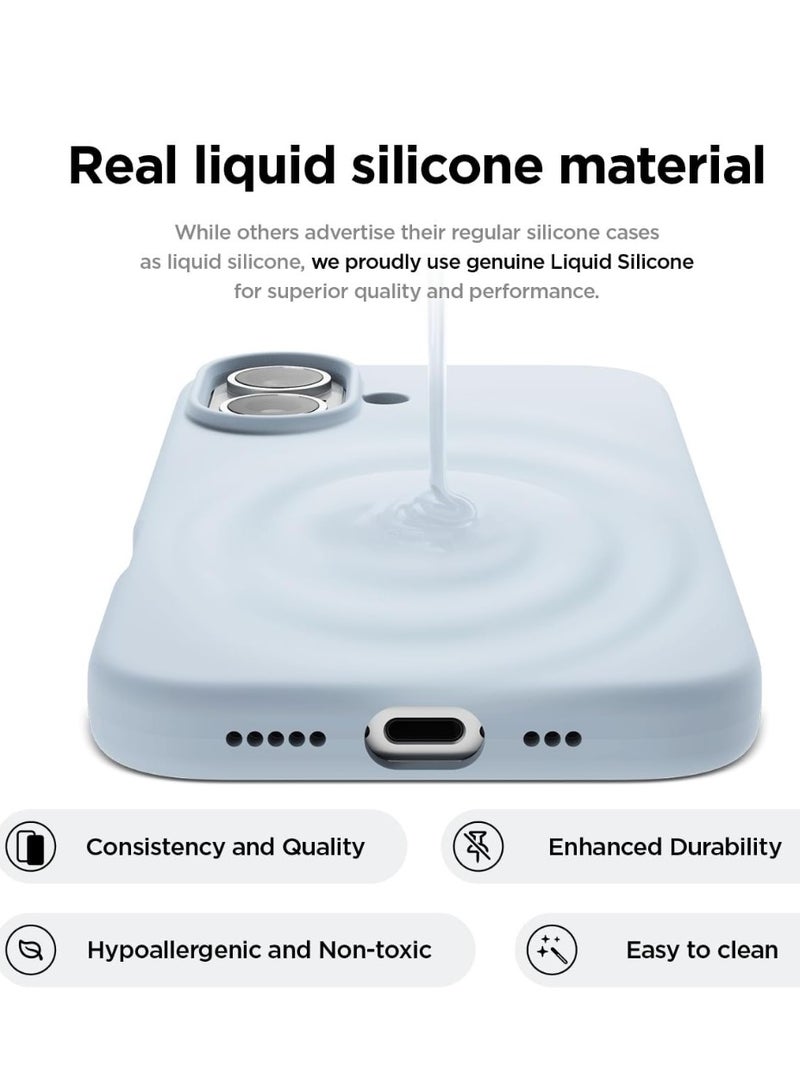 BORTONY iPhone 16 Case 6.1 inch Liquid Silicone Case iPhone 16 Cover Gel Rubber Soft Silky Touch Shockproof Thin Protective Cover for Apple iPhone 16 - Image 3