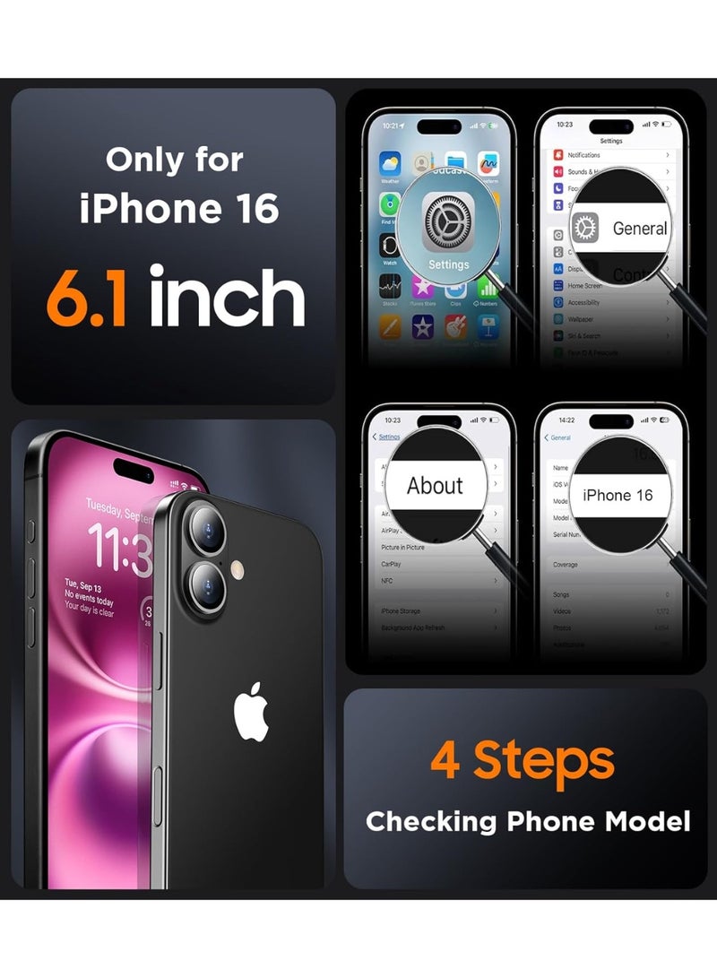 BORTONY iPhone 16 Case 6.1 inch Liquid Silicone Case iPhone 16 Cover Gel Rubber Soft Silky Touch Shockproof Thin Protective Cover for Apple iPhone 16 - Image 4