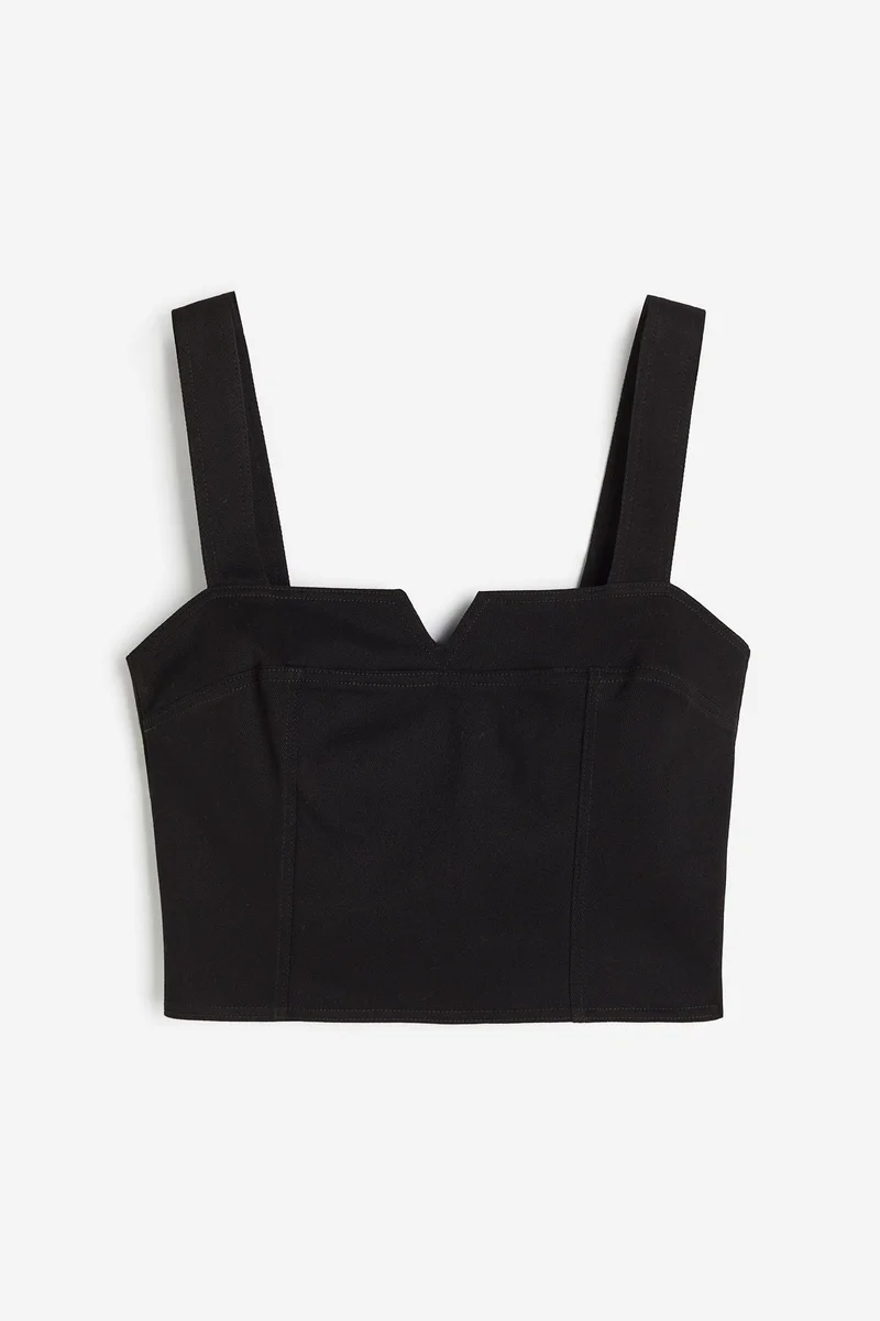 H&M Denim Crop Top