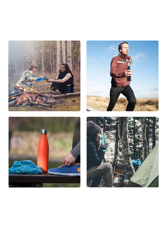 NIBEMINENT 500ML Stainless Steel Vacuum Insulated Water Bottle Cola Shape Keep 12 Hours Cold & Hot Reusable Metal Leak-Proof Sports Flask 28*8*9cm - Image 4