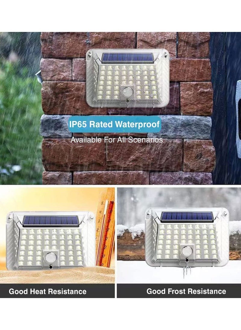 ضوء شمسي خارجي، ضوء LED شمسي بزاوية 120°، ضوء حائط شمسي فائق السطوع مع كاشف حركة، ضوء حائط أمني للحديقة مقاوم للماء IP65، (فئة الطاقة A+++)(A) [فئة الطاقة E] - Image 5
