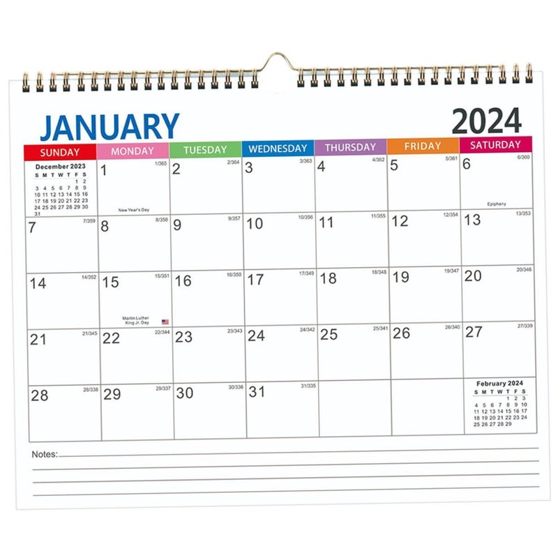 تقويم حائط 2024-2025 مع العطلات الدولية، مخطط معلق شهري للمكتب المنزلي - Image 2