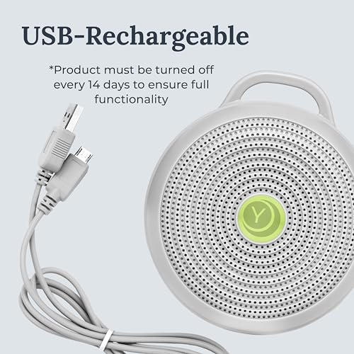 Yogasleep Hushh Portable White Noise Sound Machine for Baby, 3 Soothing Natural Sounds with Volume Control, Compact Size, Noise Canceling for Sleep Aid, Office Privacy, & Meditation, Registry Gift - Image 4