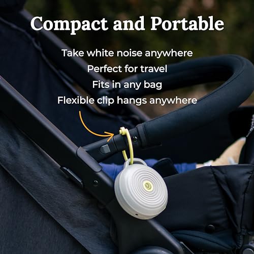 Yogasleep Hushh Portable White Noise Sound Machine for Baby, 3 Soothing Natural Sounds with Volume Control, Compact Size, Noise Canceling for Sleep Aid, Office Privacy, & Meditation, Registry Gift - Image 5