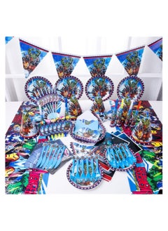 Highland Avengers Superhero Theme Disposable Tableware Party Set  for 10 People  - Image 1