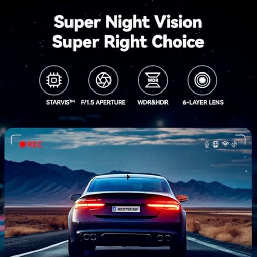 YOURKARTS.COM M2 Dash Cam–IPS 3.16" Screen | Dual cam | 4k+5MP+1080P | HD Recording | WiFi|App Control|G-Sensor | Loop Recording | Motion Detection | Upto 256 GB |18 Month Warranty - Image 3