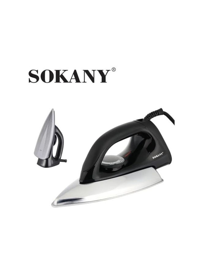 Sokany 1500W Dry Iron with Anti-Sticking Ceramic Sole: Safe for clothes, fast steam release, and helps effectively remove wrinkles. SK-11010 - Image 1