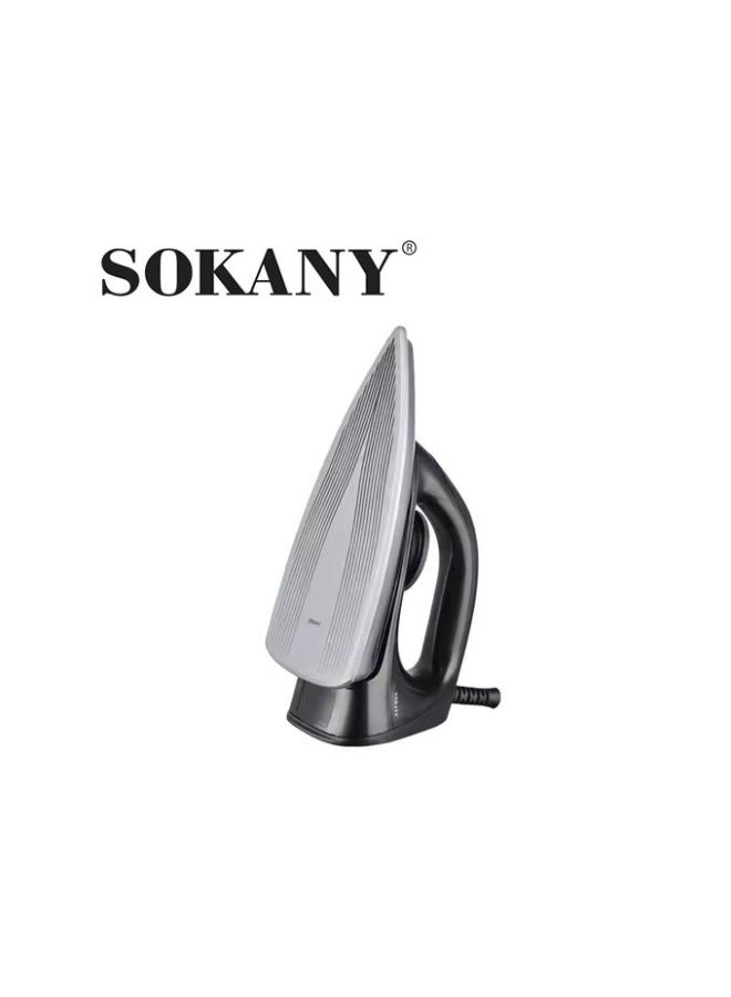 Sokany 1500W Dry Iron with Anti-Sticking Ceramic Sole: Safe for clothes, fast steam release, and helps effectively remove wrinkles. SK-11010 - Image 3