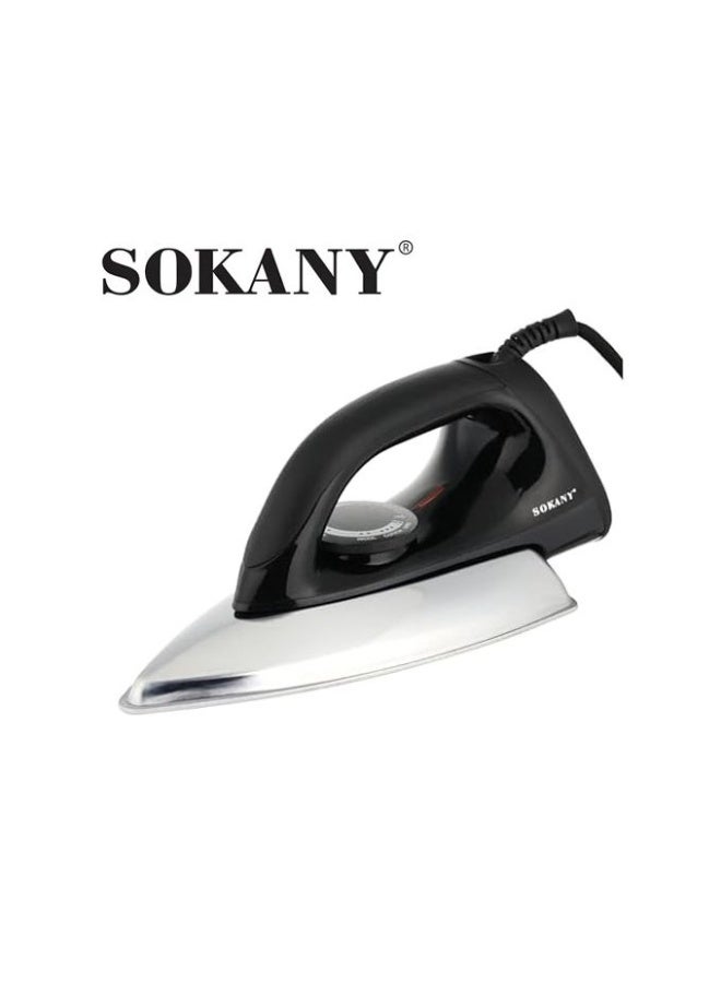 Sokany 1500W Dry Iron with Anti-Sticking Ceramic Sole: Safe for clothes, fast steam release, and helps effectively remove wrinkles. SK-11010 - Image 4