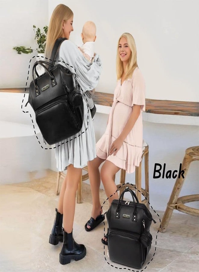 StarAndDaisy Diaper Bag for Mothers for Travel/Premium Vegan Leather Diaper Bag with Easy Acess Mobile Pocket, 26L Waterproof Baby Bag for Mother Travel with 16 Multipurpose Pockets - Image 5