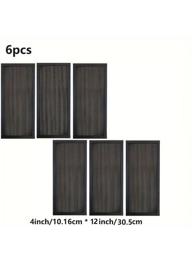 6 Pcs Magnetic Air Vent Covers 4x12 Inch Anti Insect Filters Easy to Clean - Image 1