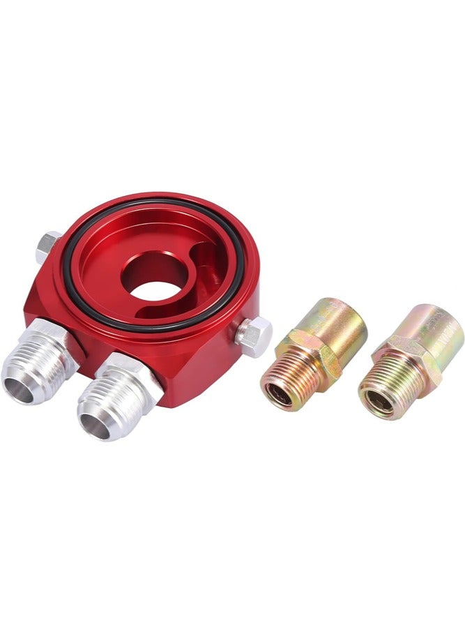 general Automotive modification oil filter sandwich adapter kit for cooler plate suitable for AN10/8 aluminum oil filter and oil cake - Image 1