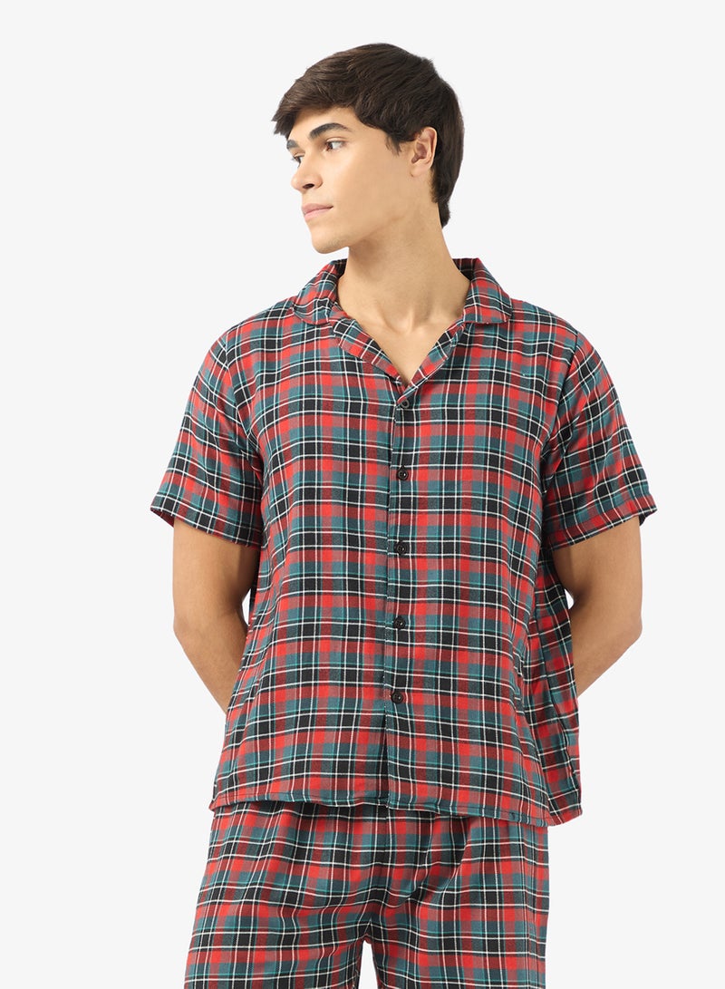 سفنتي فايف طقم بيجامة قميص وشورت - Image 3