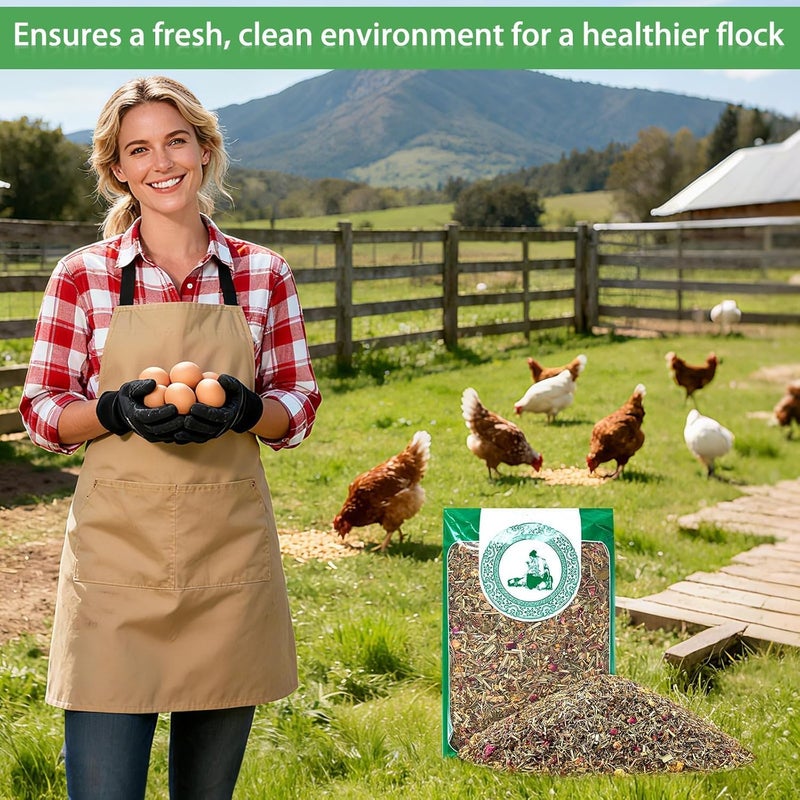 ARQRHTLY 39oz Luxury Chicken Nesting Herbs, 7 Natural Organic Floral & Herbal Blend Nesting Herbs for Chicken Coop Living Bedding, Pads, Boxes and Hen Coop Accessories, Calm Hens, Better Egg Quality - Image 5