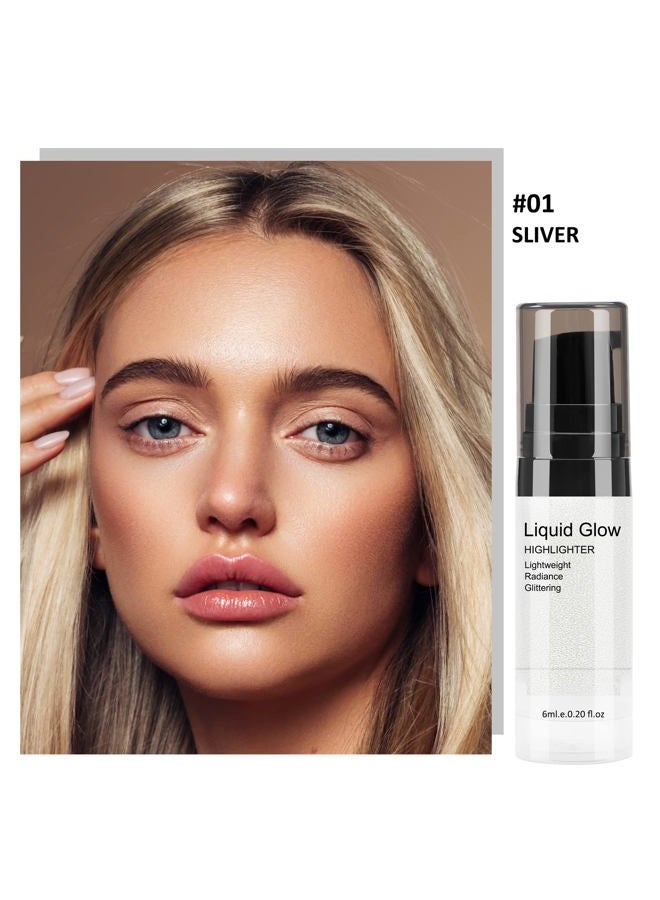 Boobeen Liquid Highlighter - Shine Shimmer Makeup Bronzer Smooth Glow Illuminator Drops Liquid Highlighter Nude Glow Glitter Illuminizing Contour for Face & Body, for Radiant Skin - Image 5