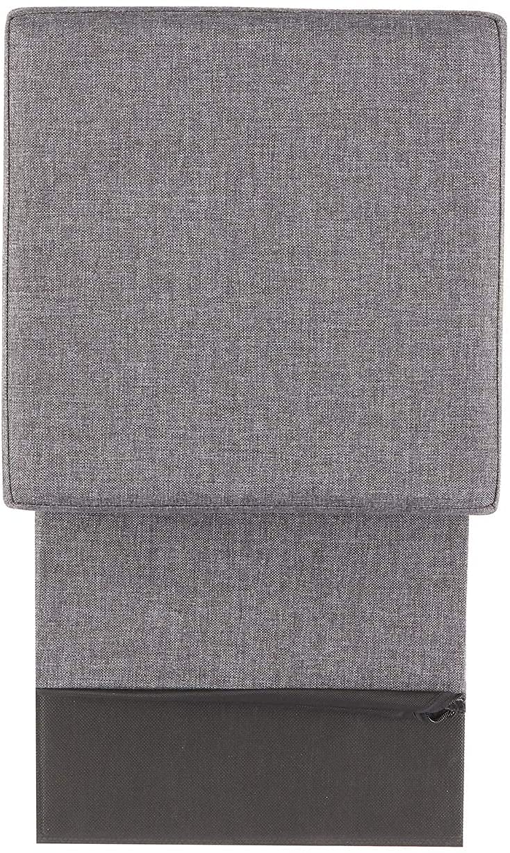 ABTRIX WITH AB Fabric Folding Organizer Storage Ottoman Bench Footrest Stool Coffee Table Cube,Camping Fishing Toys Chest Stool,Quick&Easy Assembly,22L Capacity,Padded (30X30X30 Cm,Light Grey) - Image 4