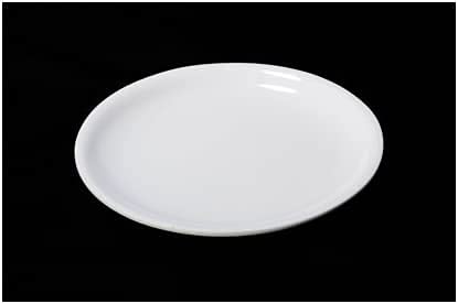 Coolkart Acrylic Dinner Serving Plate Platter Foodgrade 107 inches White Color 4 Pcs - Image 2