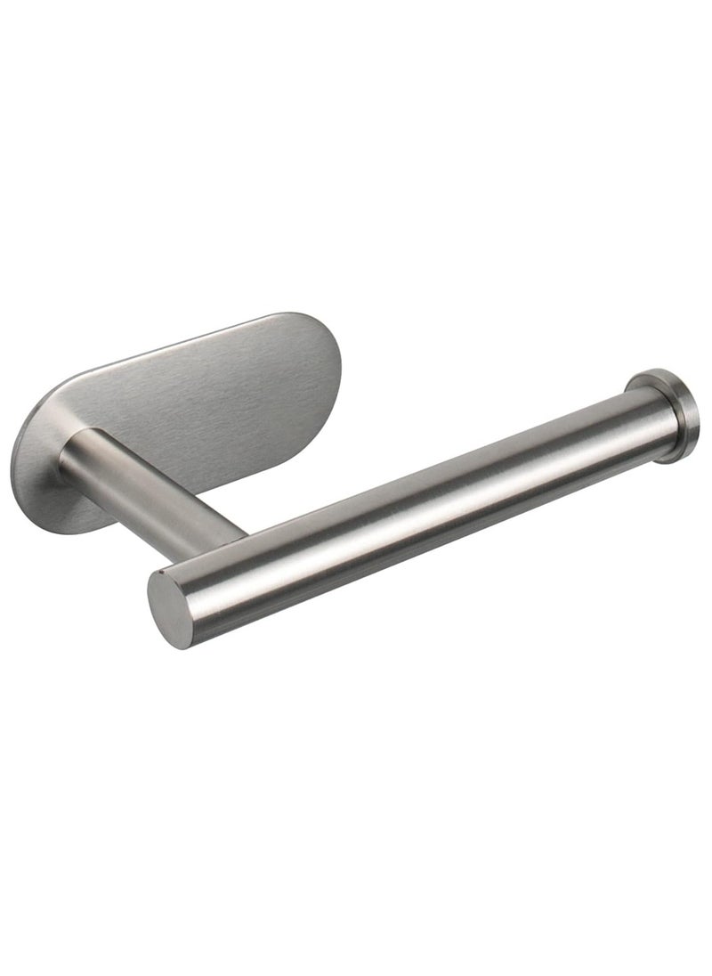 Bukela Toilet Paper Holder Self Adhesive, Premium Thicken Stainless Steel Rustproof Adhesive Toilet Roll Holder no Drilling for Bathroom, Kitchen, Washroom (1 Pack, Brushed Nickel)  - Image 1