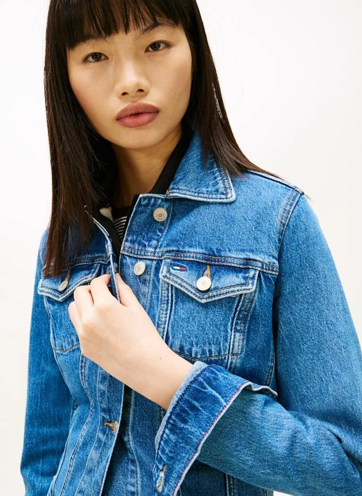 TOMMY JEANS  Logo Denim Jacket for Women | Best Price UAE
