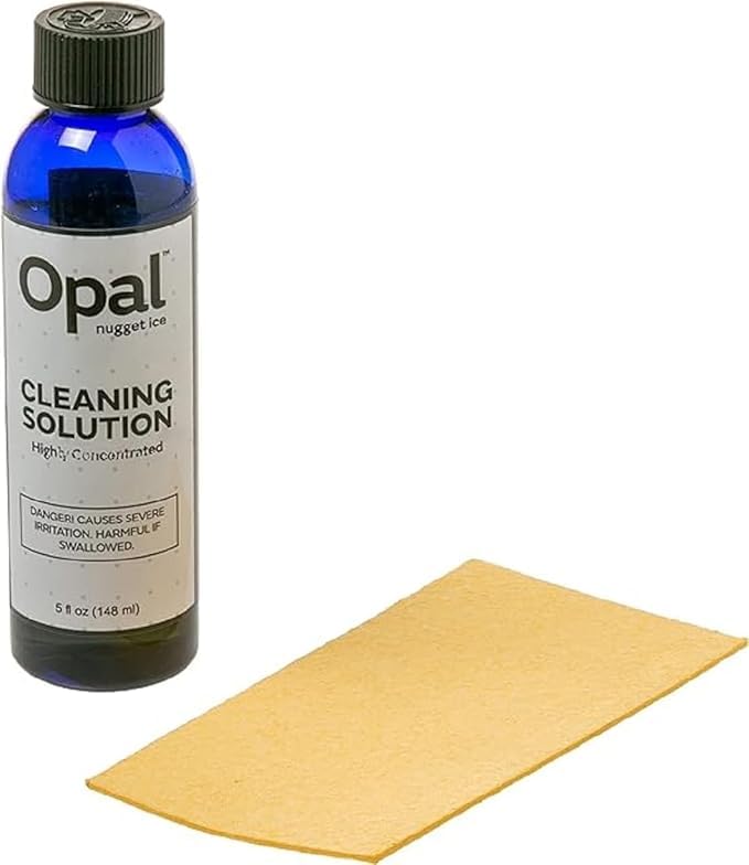 Profile GE Profile Opal | Cleaning Supplies Kit for Opal Nugget Ice Maker | Ice Machine Cleaner Kit Includes (1) 5 oz Bottles of Cleaning Solution, (1) Cleaning Cloth,Green - Image 1