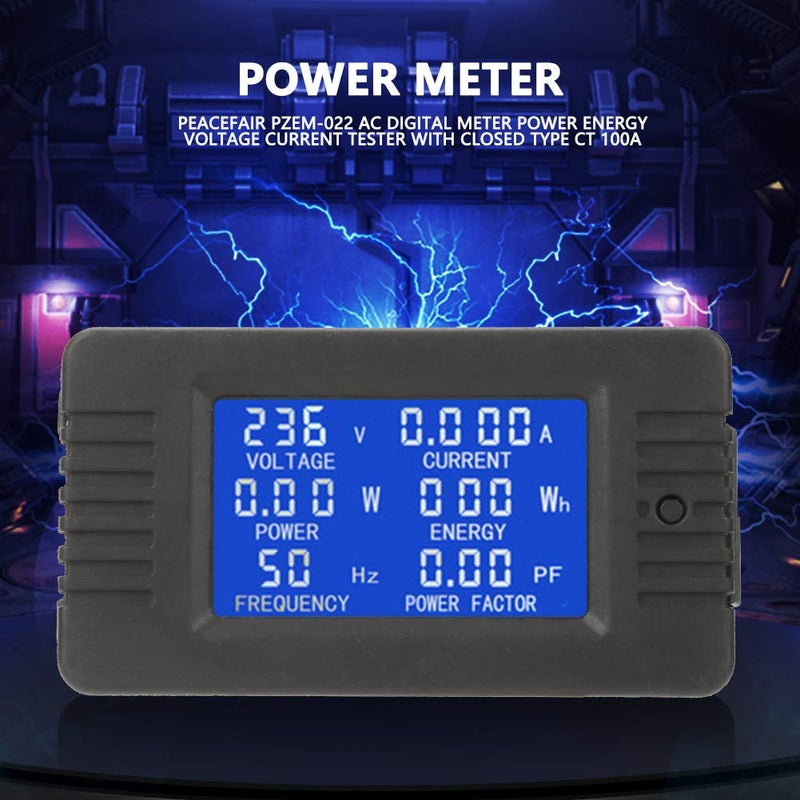 Digital Voltmeter Ammeter 100A Current Tester with LCD Display for Home Energy Monitoring - Image 5