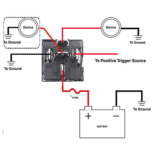 Gebildet 12V Fuse Relay Switch Harness Set - 30A ATO/ATC Blade Fuse, 5-Pin SPDT Automotive Electrical Relays with Heavy Duty 12 AWG Wires (Pack of 3) - Image 5