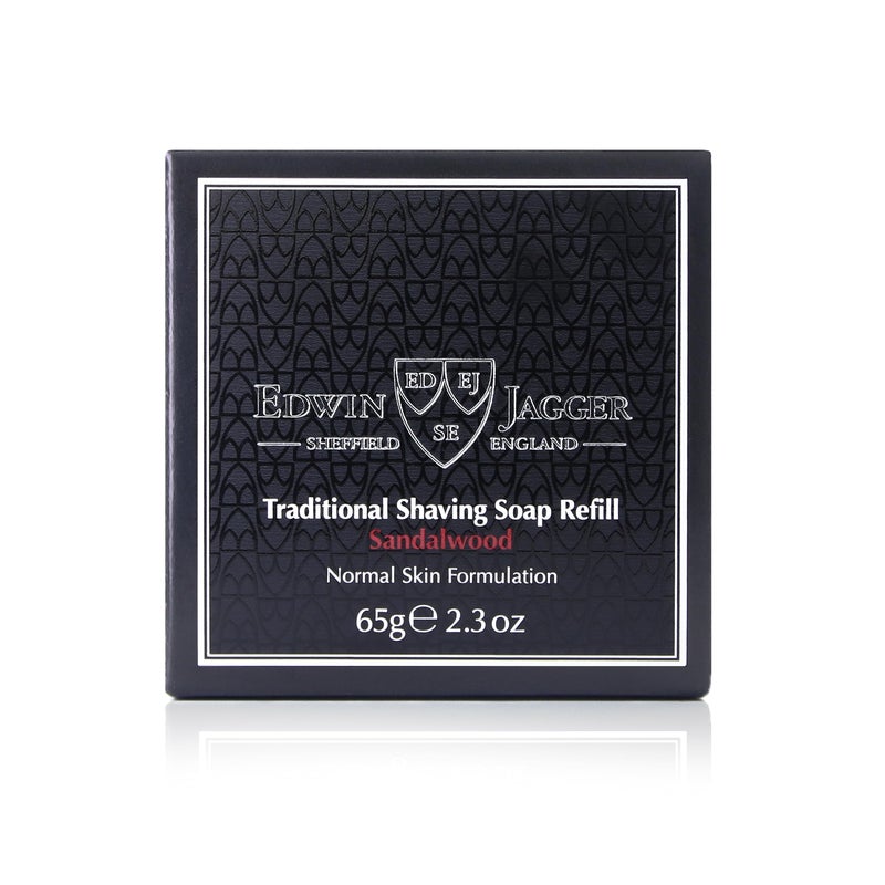 Edwin Jagger SSSW Sandalwood 99.9% Natural Traditional Shaving Soap 2.3 oz Refill - Image 4