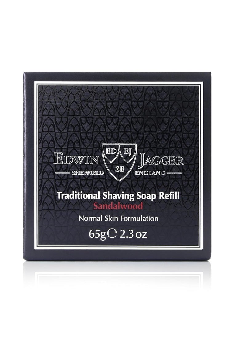 Edwin Jagger Edwin Jagger SSSW Sandalwood 99.9% Natural Traditional Shaving Soap 2.3 oz Refill  - Image 4