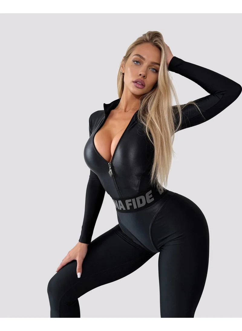 Bona Fide Suit Long Jumpsuit – Black