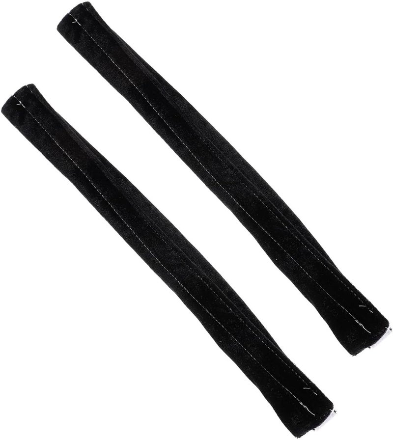 VERDANVERSE 2Pcs Black Refrigerator and Microwave Handle Covers Anti-Slip Oil-Resistant Door Handle Protector Sleeves for Kitchen Appliance - Image 1